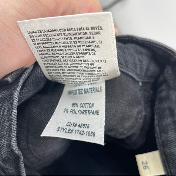 Citizens of Humanity Olivia High Rise Slim Ankle Jeans, size 26 black - Picture 12 of 12